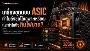 เครื่องขุดแบบ ASIC ทำไมถึงขุดได้เฉพาะเหรียญ และทำไมถึงกินไฟมาก?