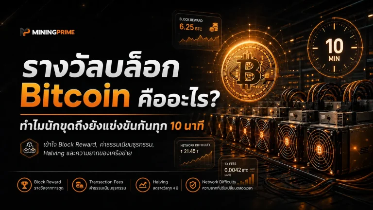 รางวัลบล็อก Bitcoin คืออะไร? ทำไมนักขุดถึงยังแข่งขันกันทุก 10 นาที