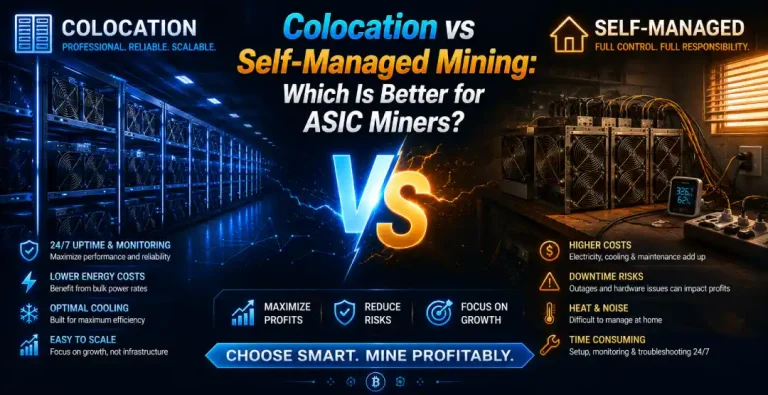 Colocation vs Self-Managed Mining: Which Is Better for ASIC Miners? 5 Colocation vs Self-Managed Mining: Which Is Better for ASIC Miners?