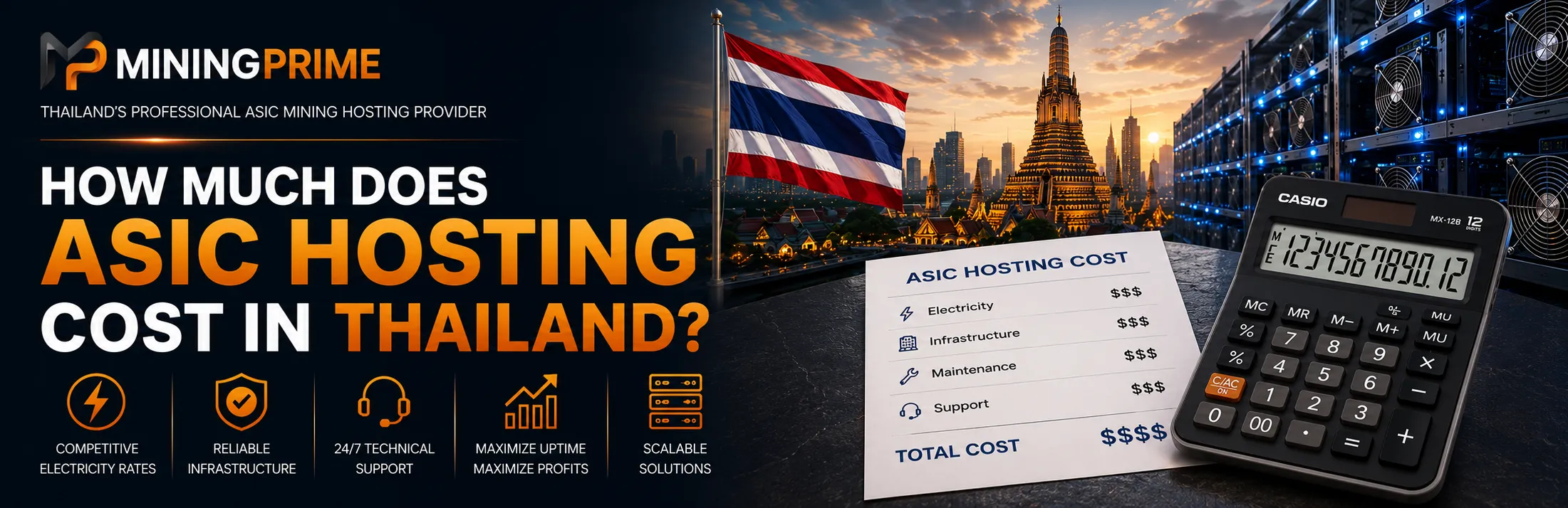 How Much Does ASIC Hosting Cost in Thailand