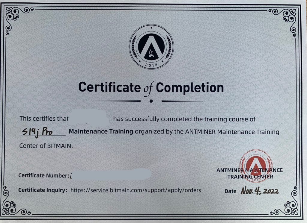 Bitmain Certified ASIC Repair Technicians