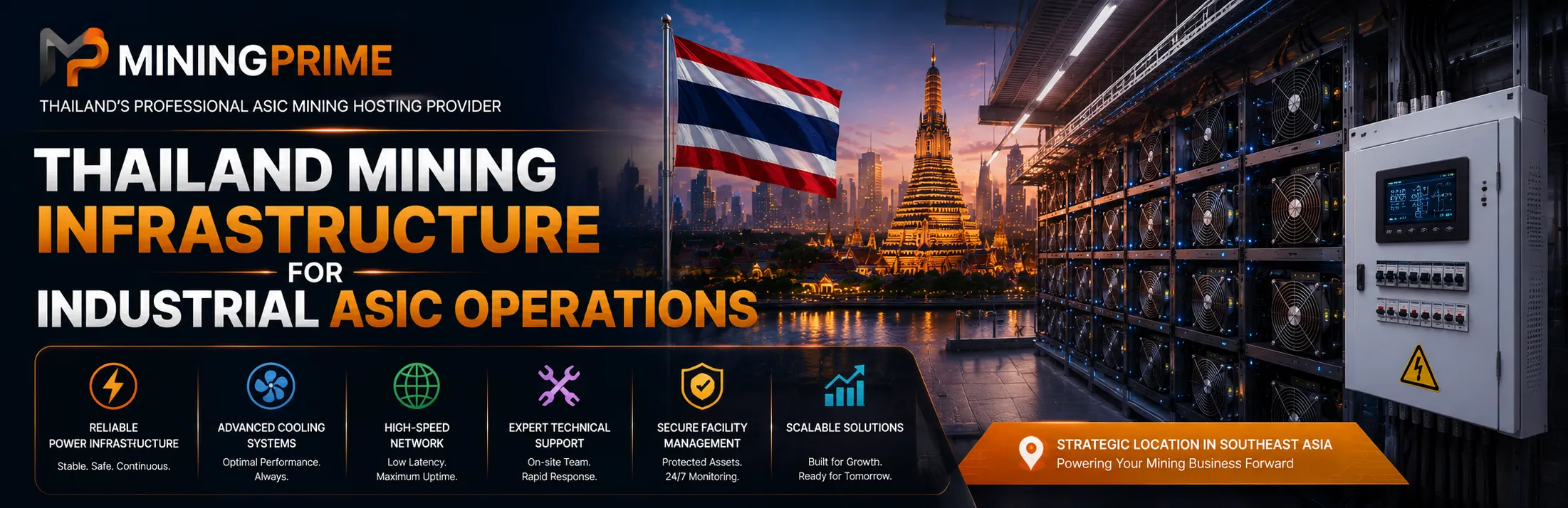 Thailand Mining Infrastructure for Industrial ASIC Operations